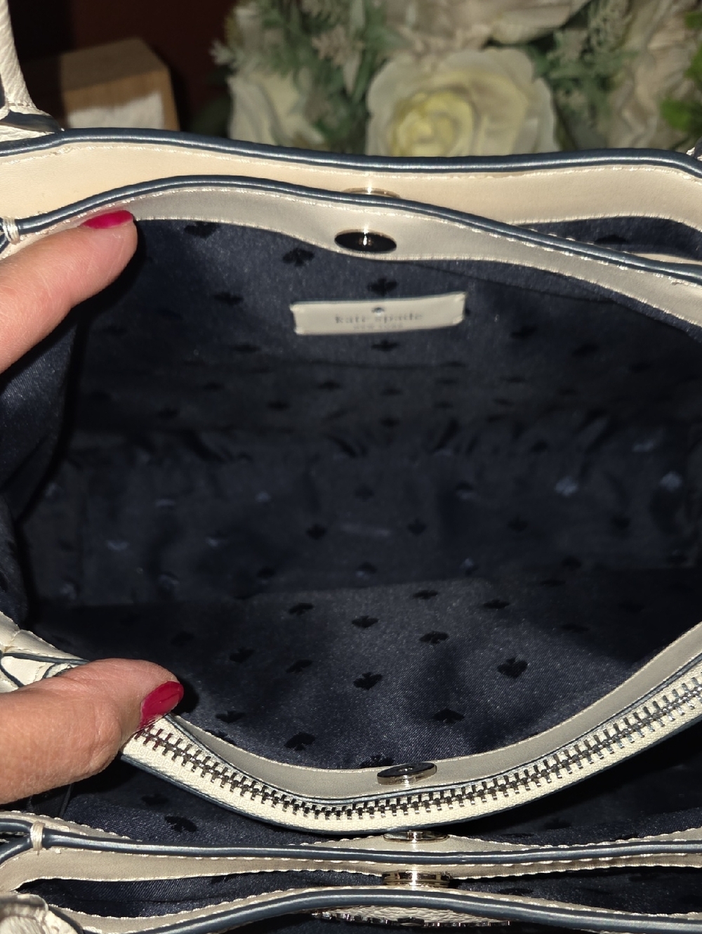 Kate Spade NY Dumpling Denim Satchel EUC - Picture 13 of 16